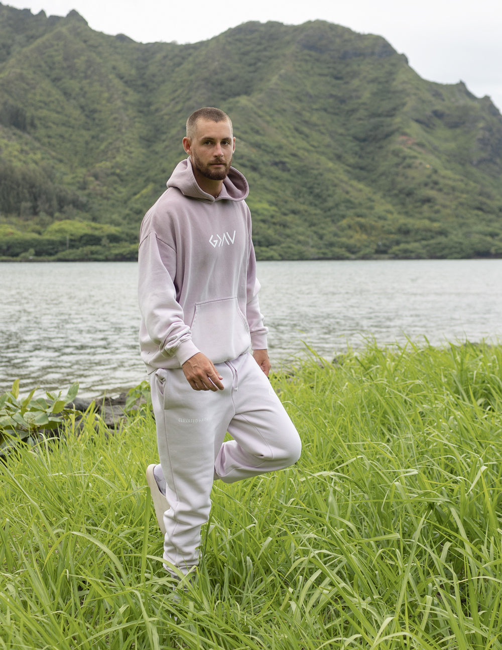 Elevated Faith Highs and Lows Purple Unisex Sweatpant - AVBL MRKT (6)