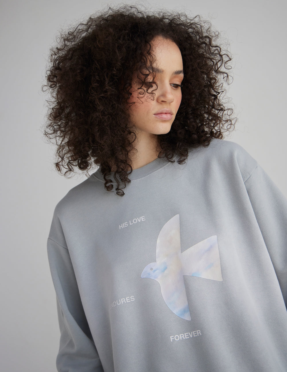 Elevated Faith His Love Endures Forever Unisex Crewneck - AVBL MRKT (1)