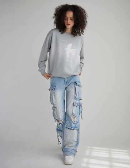 Elevated Faith His Love Endures Forever Unisex Crewneck - AVBL MRKT (4)