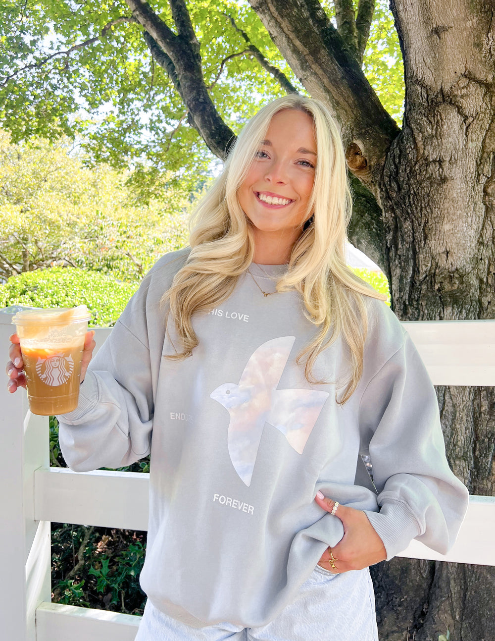 Elevated Faith His Love Endures Forever Unisex Crewneck - AVBL MRKT (5)