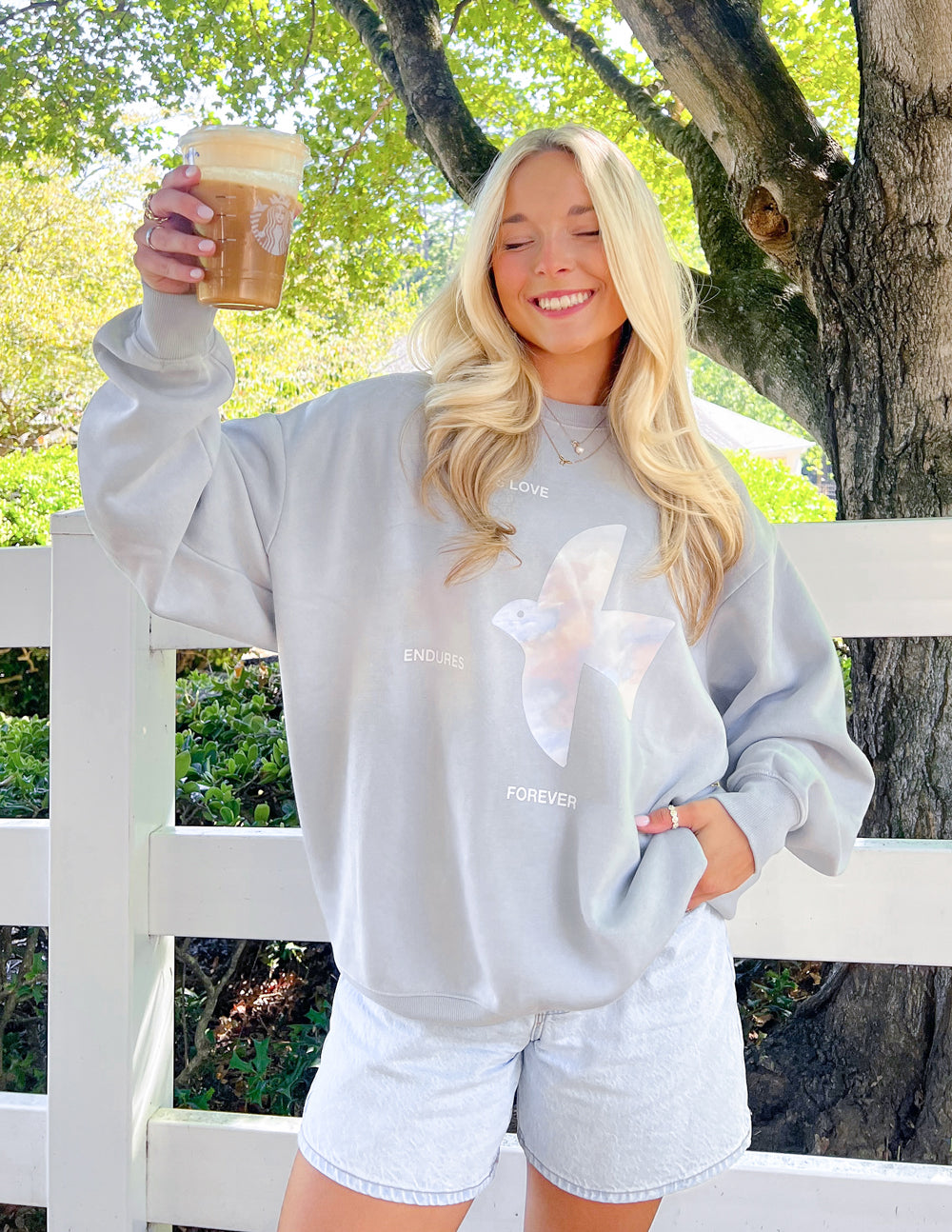 Elevated Faith His Love Endures Forever Unisex Crewneck - AVBL MRKT (6)