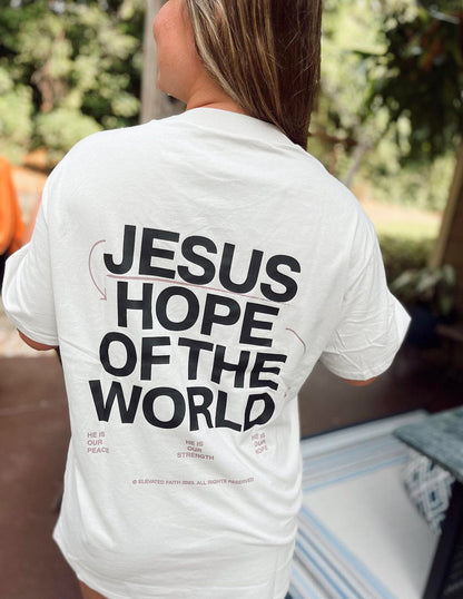 Elevated Faith Hope of the World Unisex Tee - AVBL MRKT (10)
