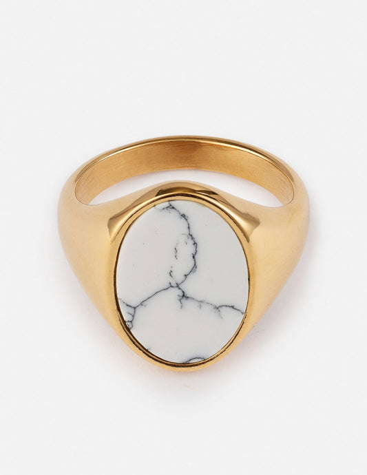 Elevated Faith Howlite Stone Ring - AVBL MRKT (1)