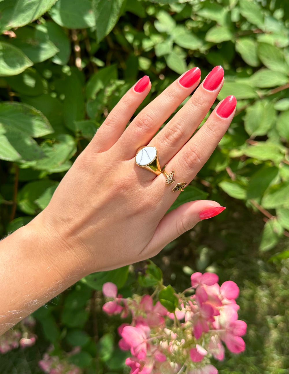 Elevated Faith Howlite Stone Ring - AVBL MRKT (2)