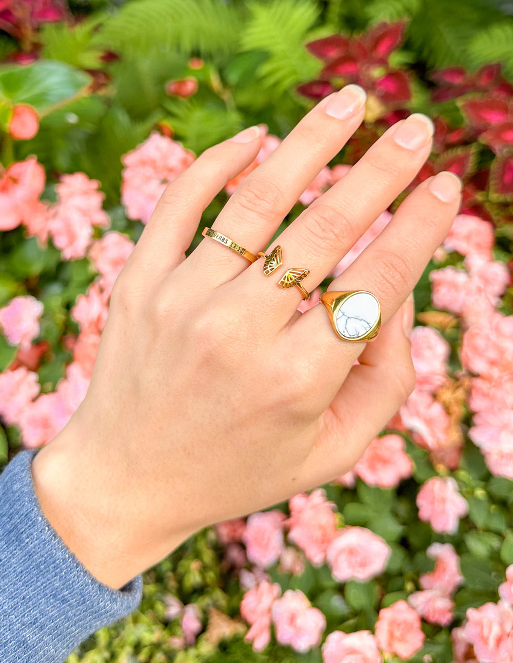 Elevated Faith Howlite Stone Ring - AVBL MRKT (3)