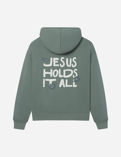 Elevated Faith Jesus Holds It All Unisex Hoodie - AVBL MRKT (13)