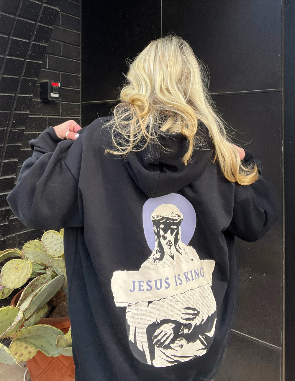 Elevated Faith Jesus Is King Black Unisex Hoodie - AVBL MRKT (6)