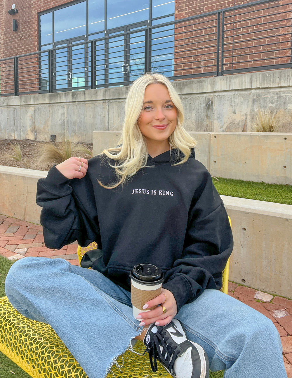 Elevated Faith Jesus Is King Black Unisex Hoodie - AVBL MRKT (7)