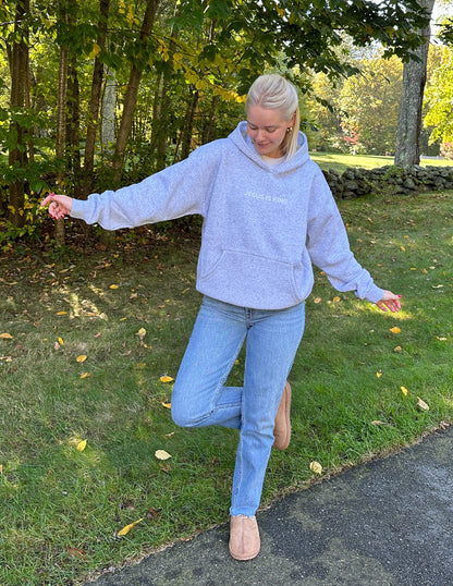 Elevated Faith Jesus Is King Heather Grey Unisex Hoodie - AVBL MRKT (6)