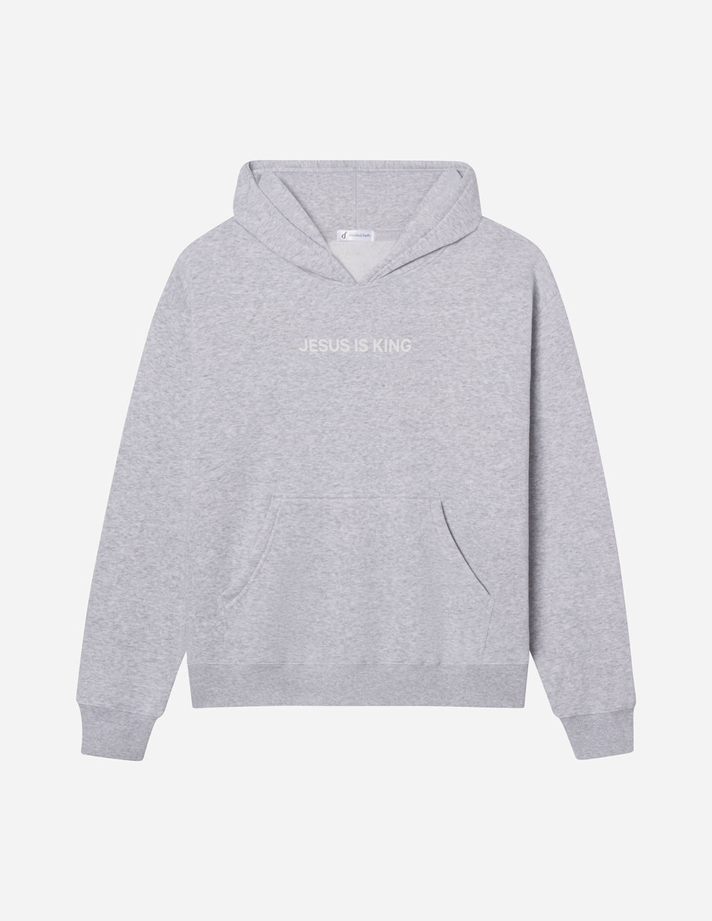 Elevated Faith Jesus Is King Heather Grey Unisex Hoodie - AVBL MRKT (8)