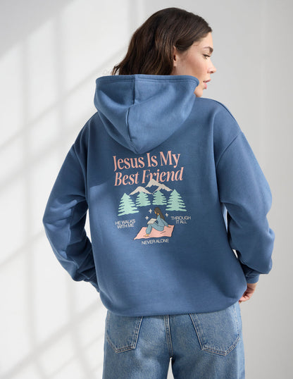Elevated Faith Jesus Is My Best Friend Unisex Hoodie - AVBL MRKT (1)