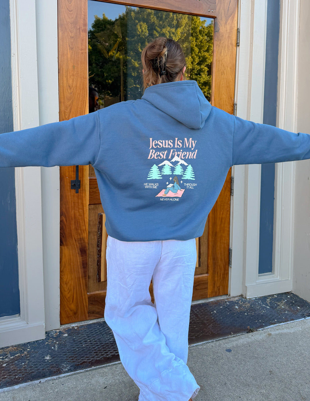 Elevated Faith Jesus Is My Best Friend Unisex Hoodie - AVBL MRKT (7)