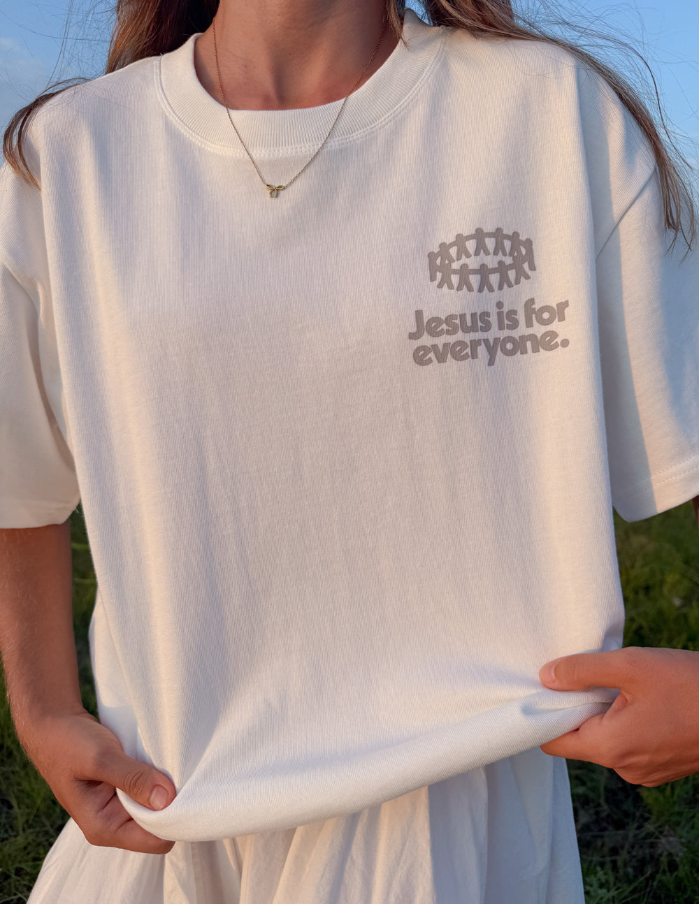 Elevated Faith Jesus Is for Everyone Heavyweight Tee - AVBL MRKT (9)