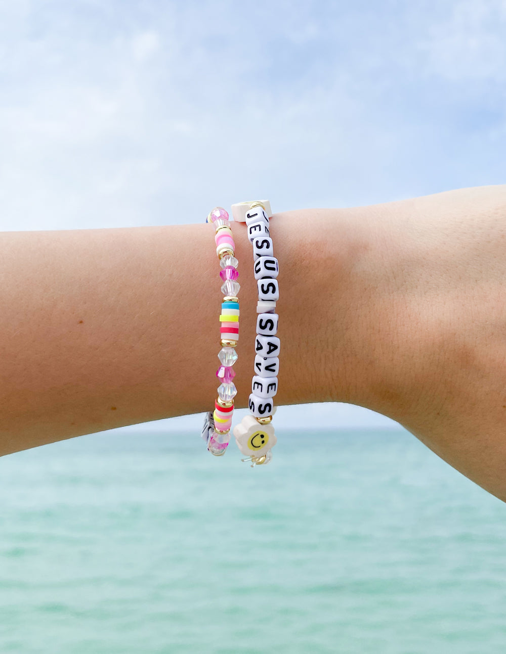 Elevated Faith Jesus Saves Letter Bracelet - AVBL MRKT (2)