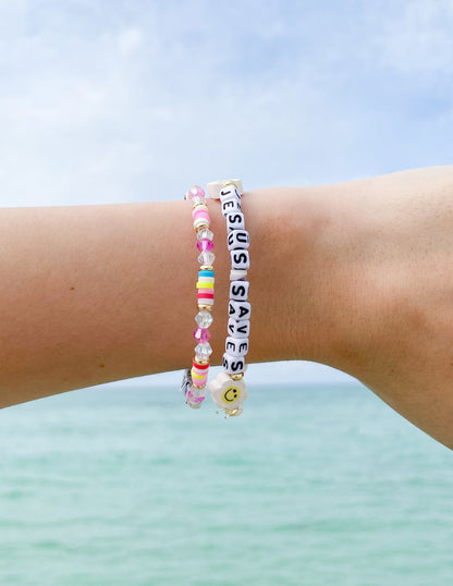 Elevated Faith Jesus Saves Letter Bracelet - AVBL MRKT (2)