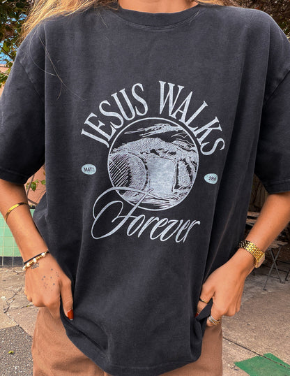 Elevated Faith Jesus Walks Heavyweight Tee - AVBL MRKT (2)