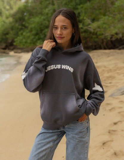 Elevated Faith Jesus Wins Unisex Hoodie - AVBL MRKT (8)