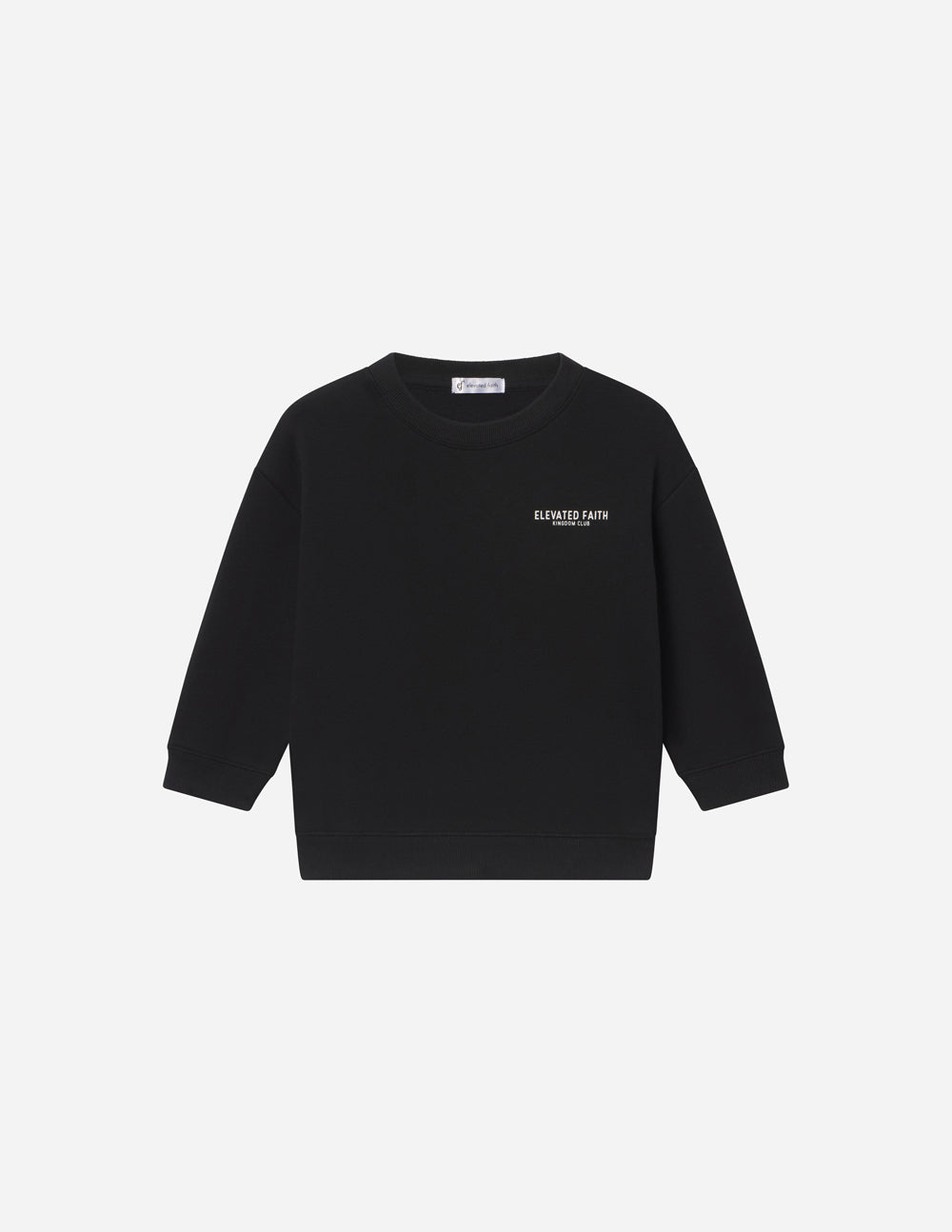 Elevated Faith Kingdom Club Black Kids Crewneck - AVBL MRKT (2)