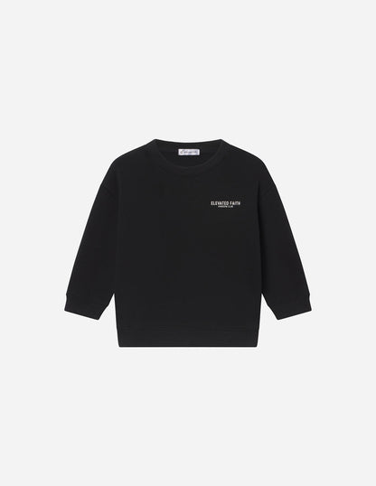 Elevated Faith Kingdom Club Black Kids Crewneck - AVBL MRKT (2)