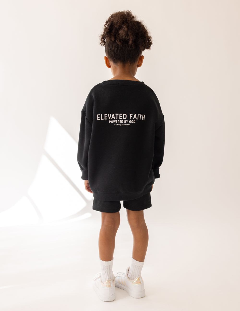 Elevated Faith Kingdom Club Black Kids Crewneck - AVBL MRKT (5)