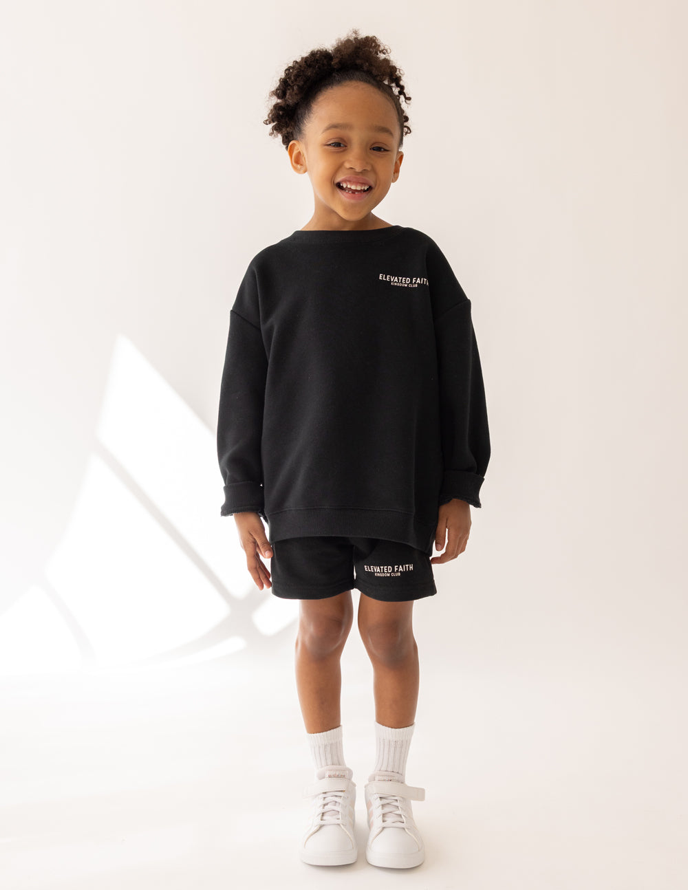 Elevated Faith Kingdom Club Black Kids Short - AVBL MRKT (4)