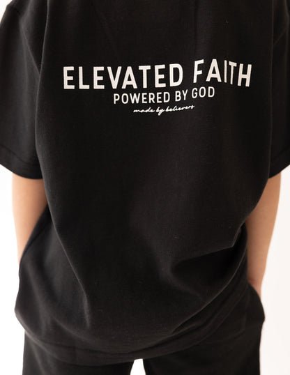 Elevated Faith Kingdom Club Black Kids Tee - AVBL MRKT (5)