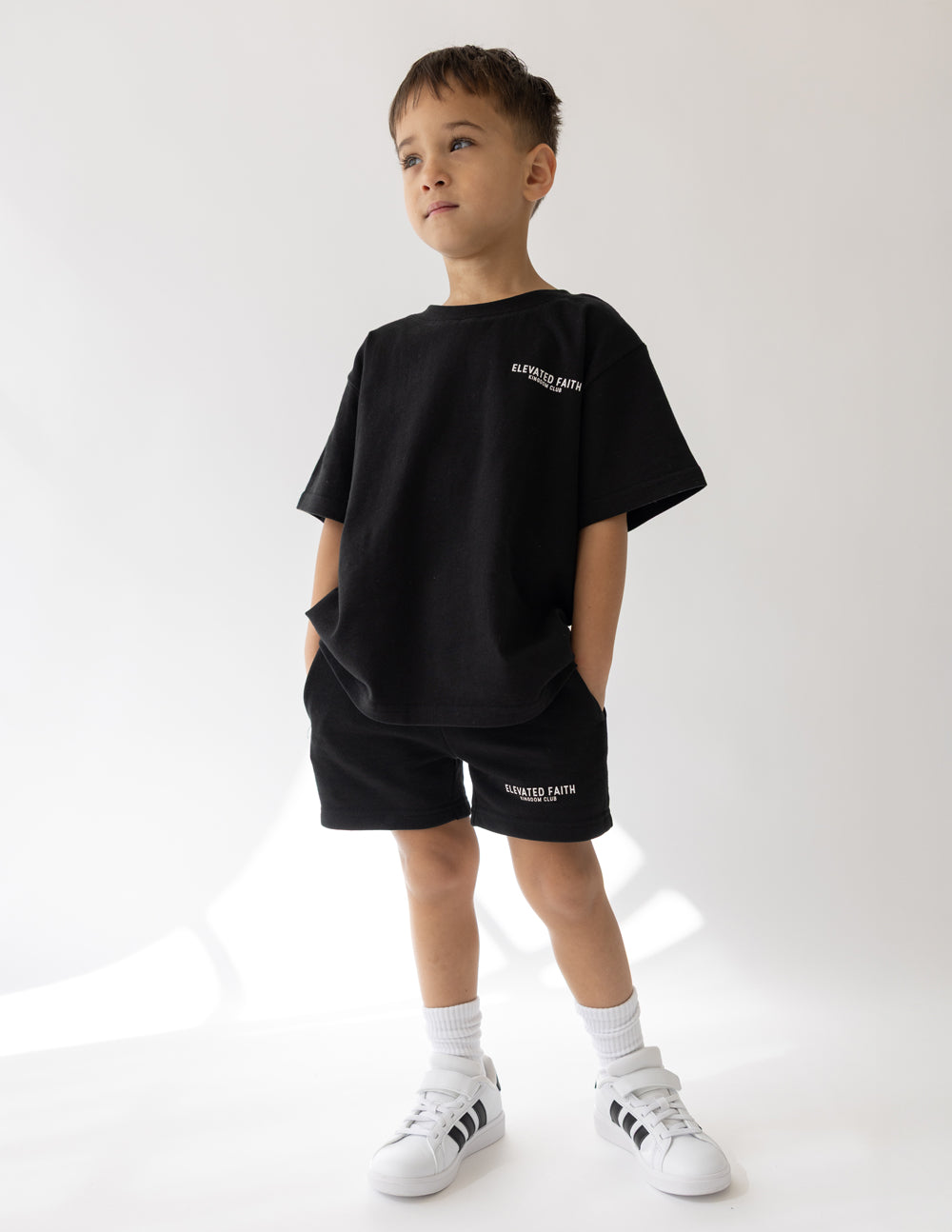 Elevated Faith Kingdom Club Black Kids Tee - AVBL MRKT (6)