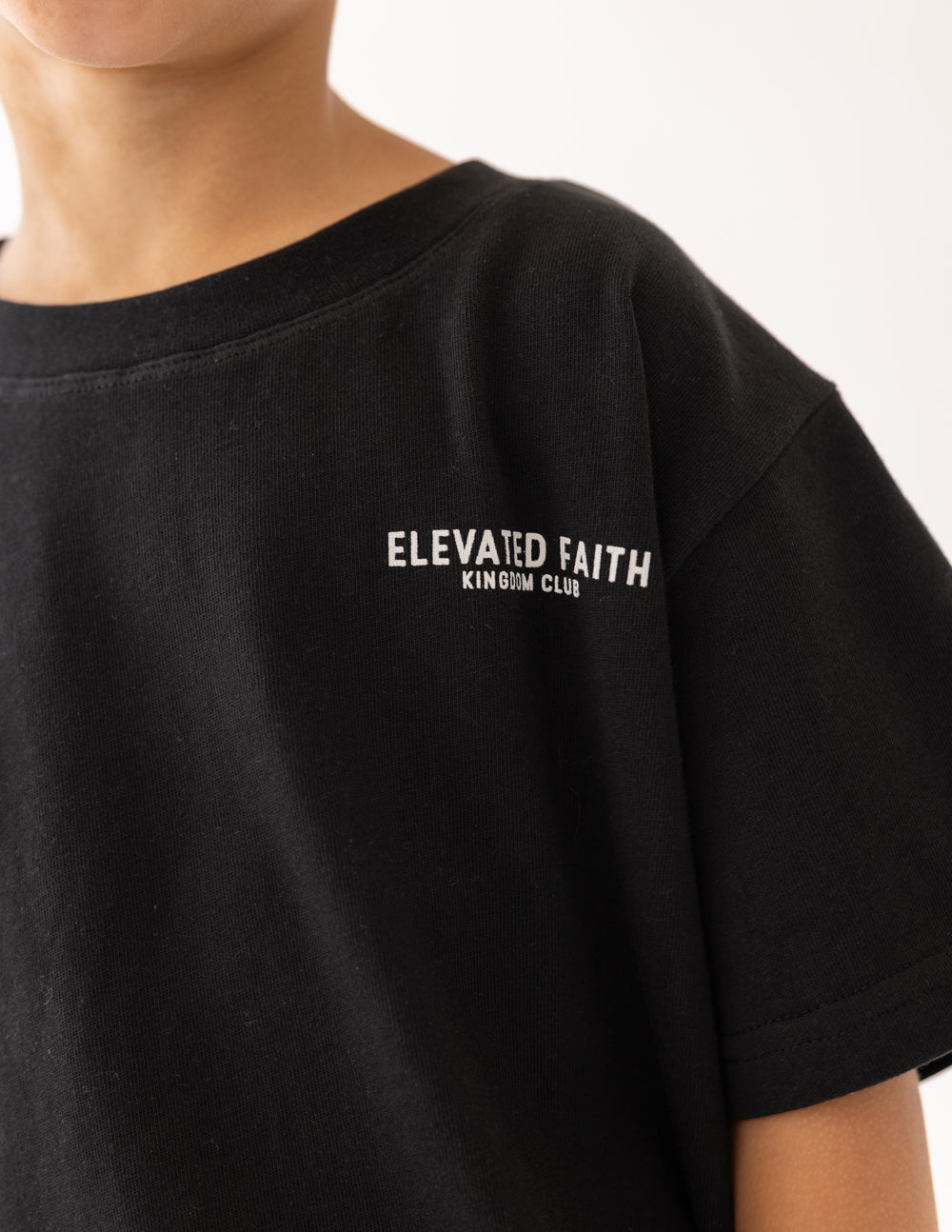 Elevated Faith Kingdom Club Black Kids Tee - AVBL MRKT (7)