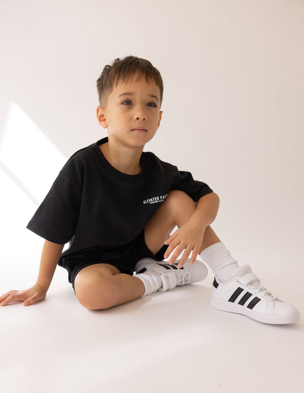Elevated Faith Kingdom Club Black Kids Tee - AVBL MRKT (8)