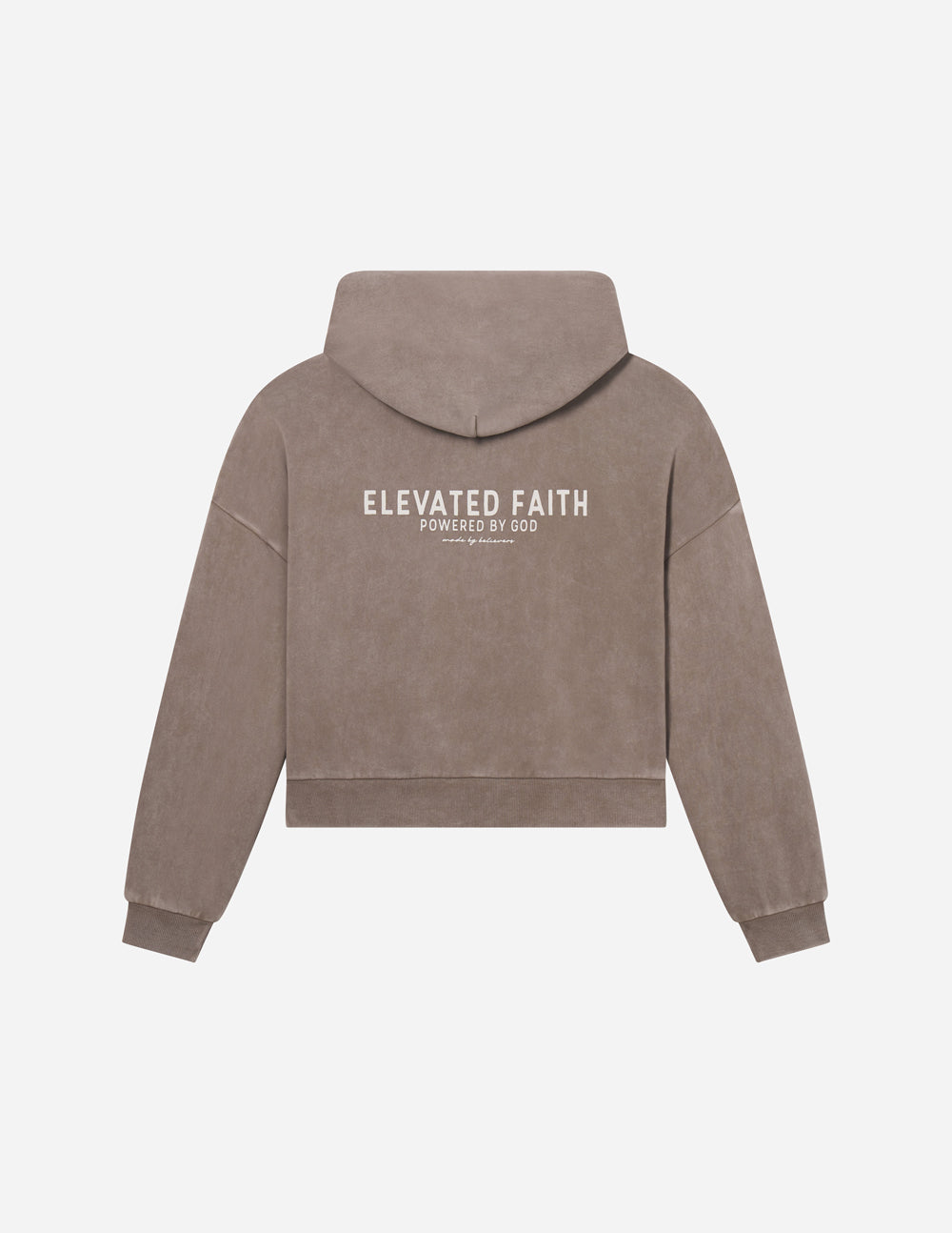 Elevated Faith Kingdom Club Brown Full-Zip Hoodie - AVBL MRKT (1)