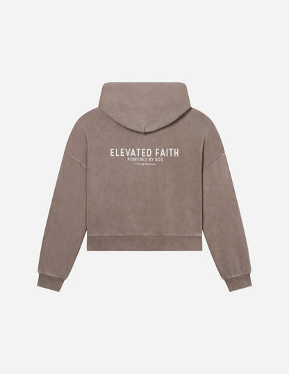 Elevated Faith Kingdom Club Brown Full-Zip Hoodie - AVBL MRKT (1)