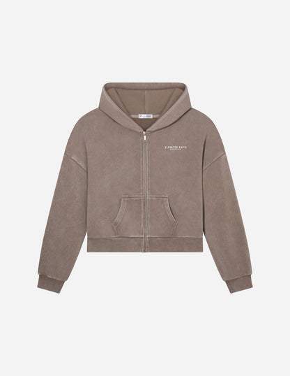 Elevated Faith Kingdom Club Brown Full-Zip Hoodie - AVBL MRKT (2)