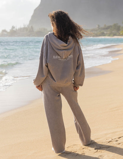 Elevated Faith Kingdom Club Brown Full-Zip Hoodie - AVBL MRKT (6)
