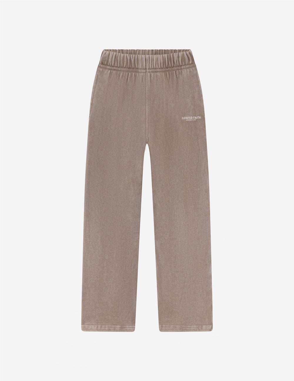 Elevated Faith Kingdom Club Brown Wide Leg Sweatpant - AVBL MRKT (1)