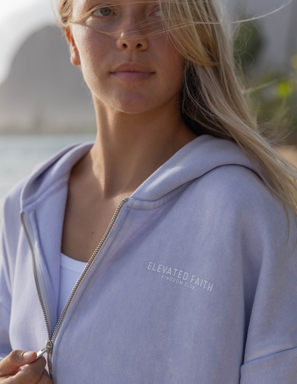 Elevated Faith Kingdom Club Lavender Full-Zip Hoodie - AVBL MRKT (6)