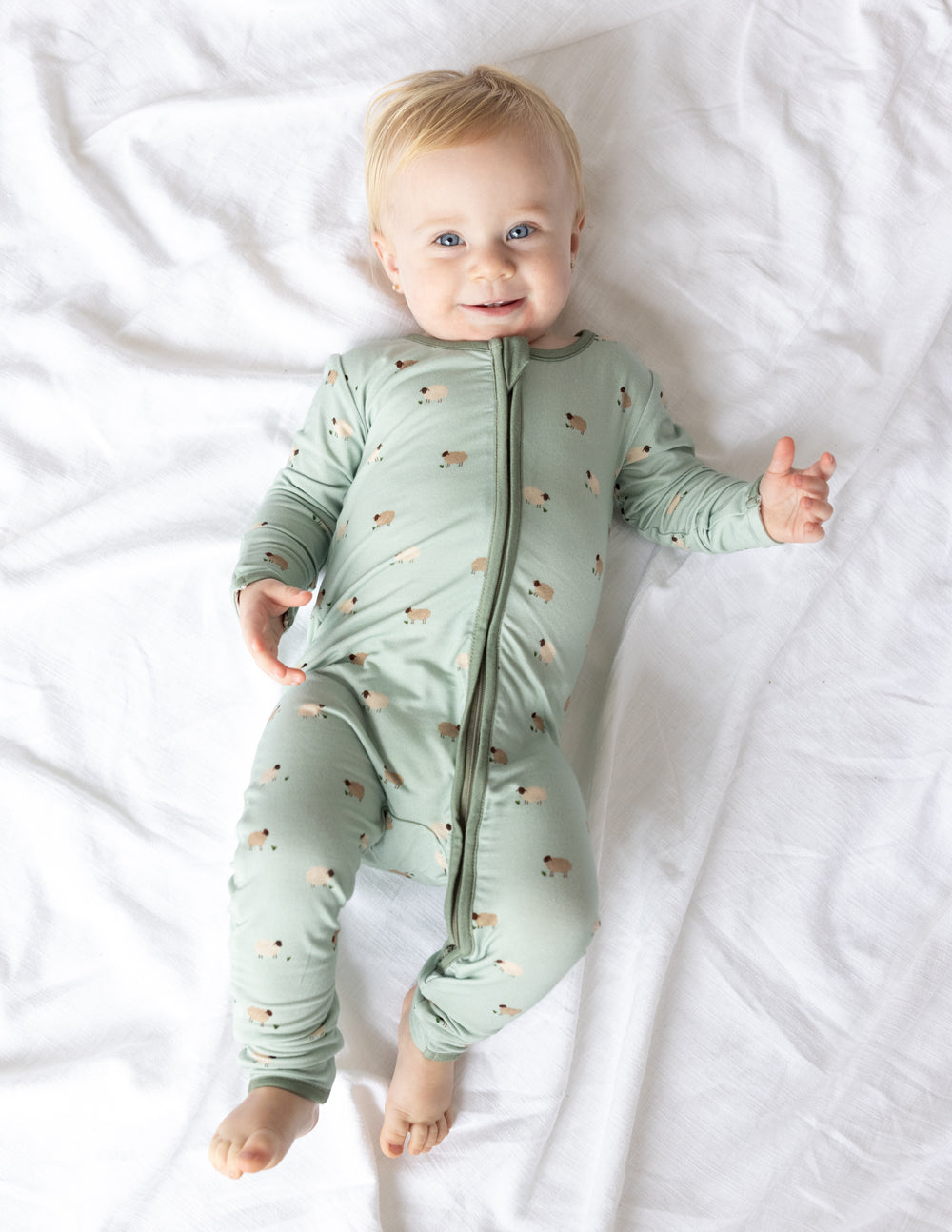 Elevated Faith Lamb Bamboo Convertible Footed Onesie - AVBL MRKT (2)