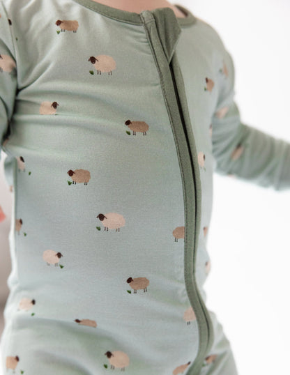 Elevated Faith Lamb Bamboo Convertible Footed Onesie - AVBL MRKT (5)
