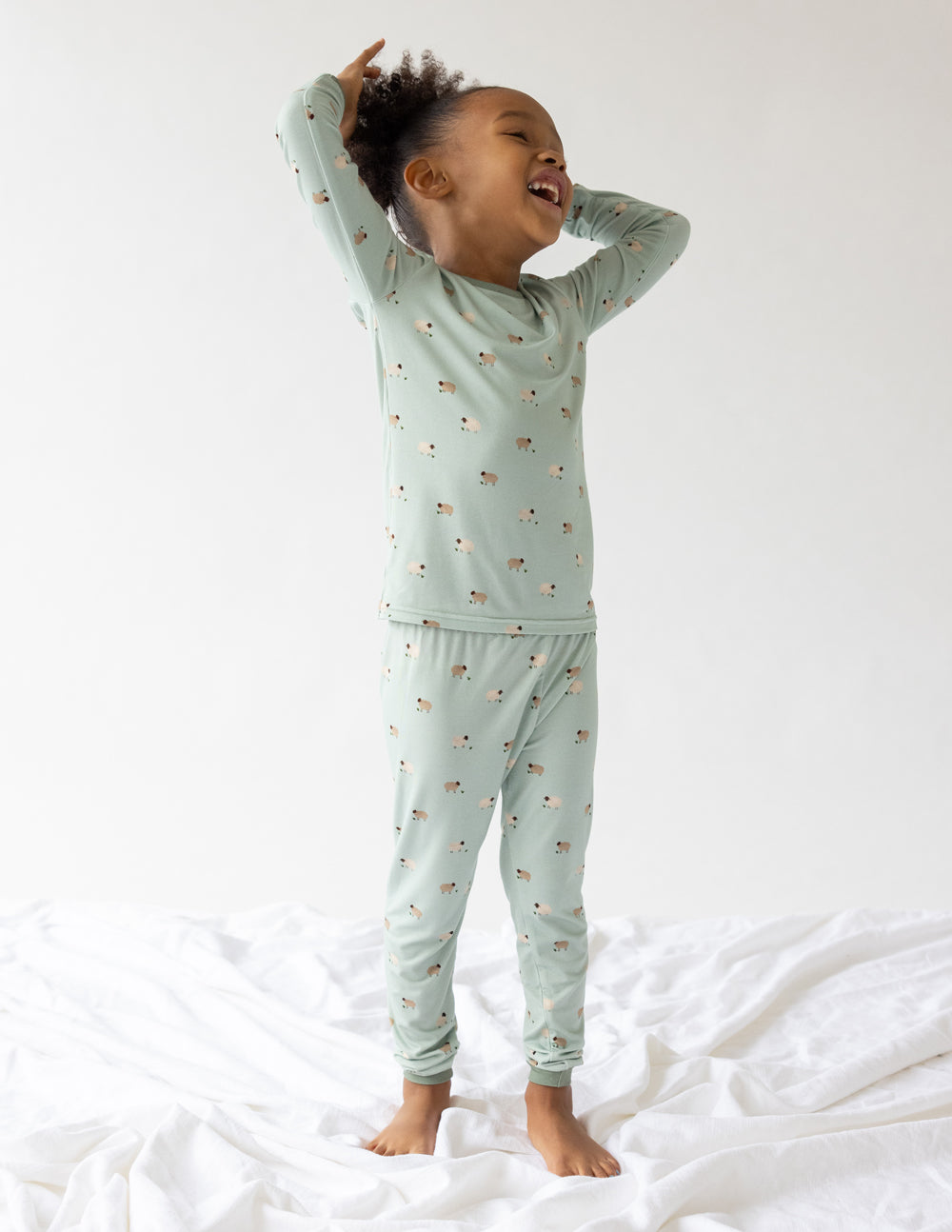 Elevated Faith Lamb Bamboo Kids Pajama Set - AVBL MRKT (2)