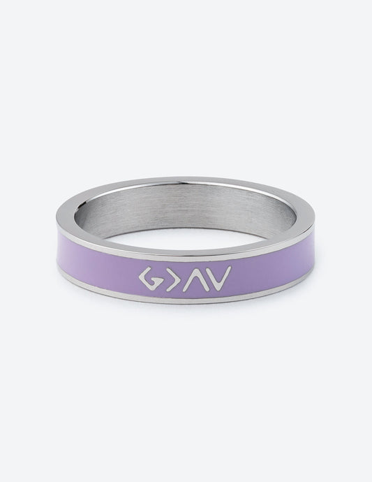 Elevated Faith Lavender Enamel Highs and Lows Ring - AVBL MRKT (1)