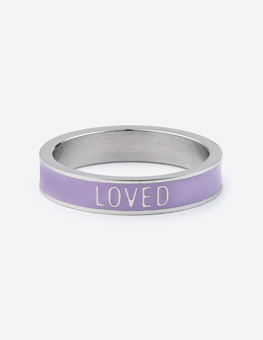 Elevated Faith Lavender Enamel Loved Ring - AVBL MRKT (1)