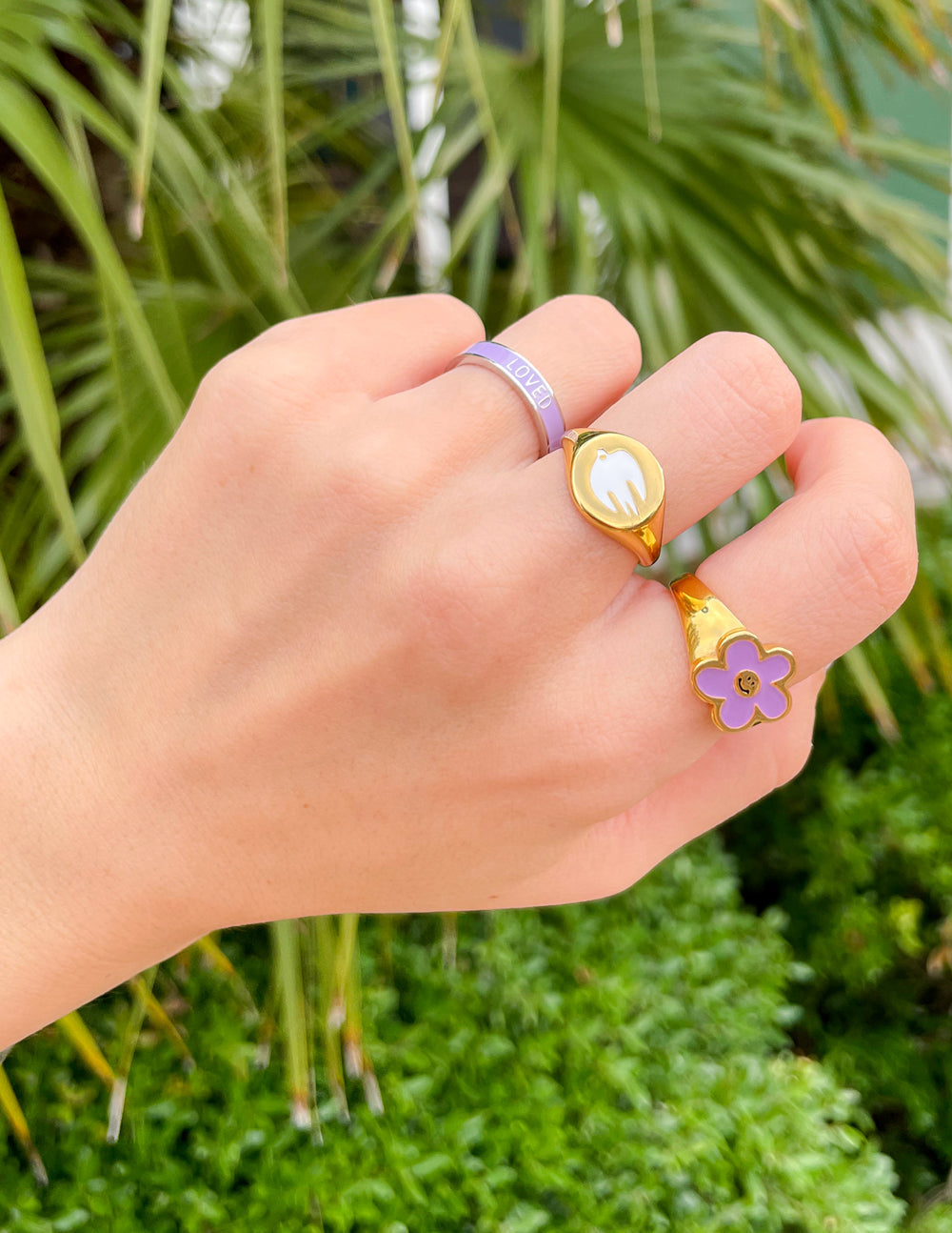 Elevated Faith Lavender Enamel Loved Ring - AVBL MRKT (4)