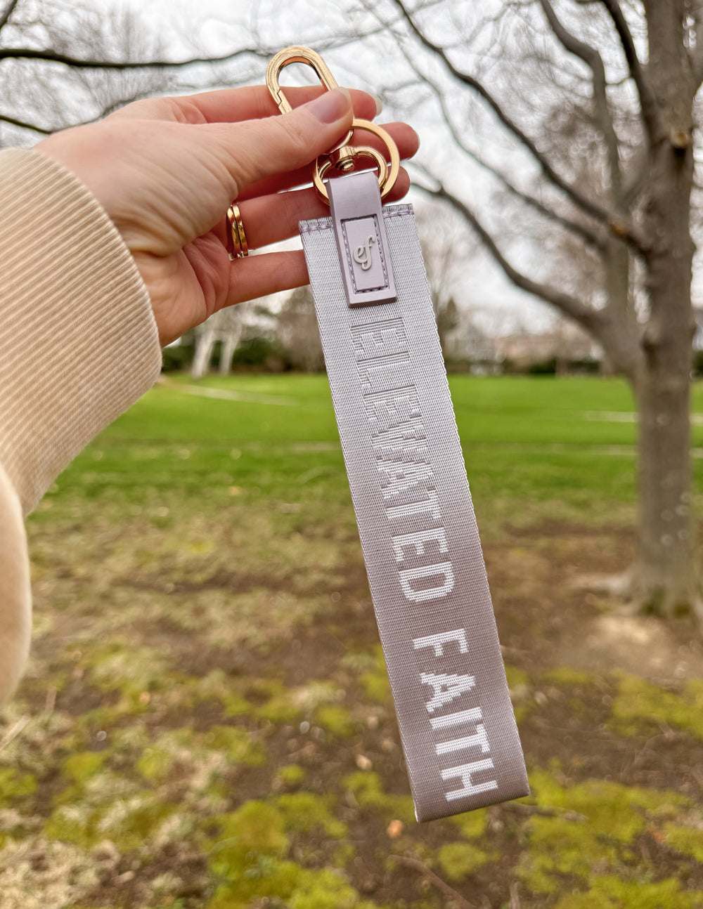 Elevated Faith Lavender Oversized Logo Keychain - AVBL MRKT (5)