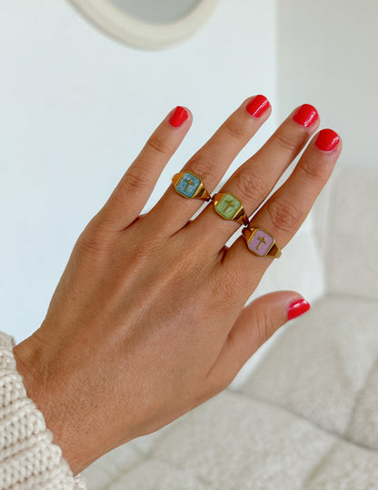 Elevated Faith Lilac Enamel Cross Ring - AVBL MRKT (6)