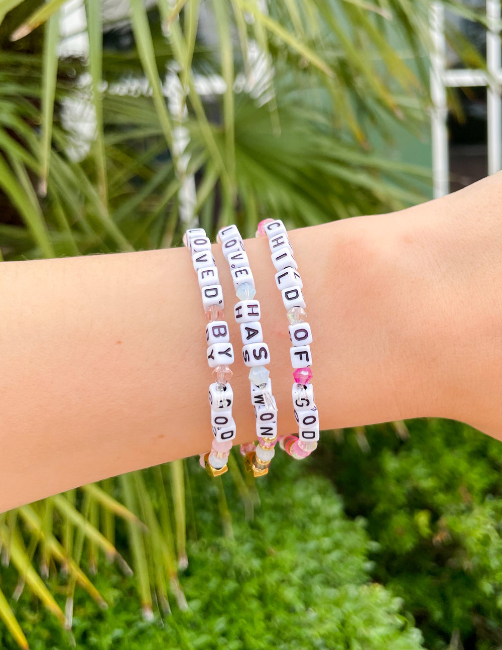 Elevated Faith Love Has Won Letter Bracelet - AVBL MRKT (2)