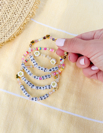 Elevated Faith Love Has Won Letter Bracelet - AVBL MRKT (3)