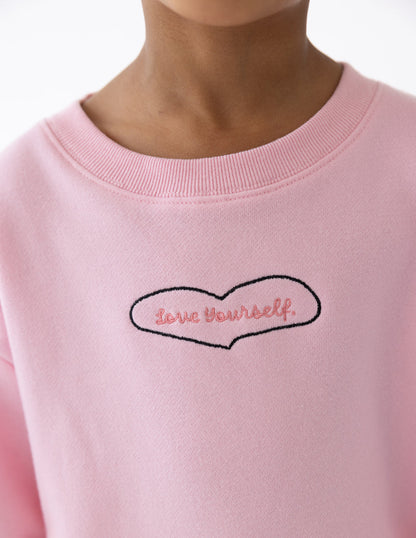 Elevated Faith Love Yourself Kids Crewneck - AVBL MRKT (4)