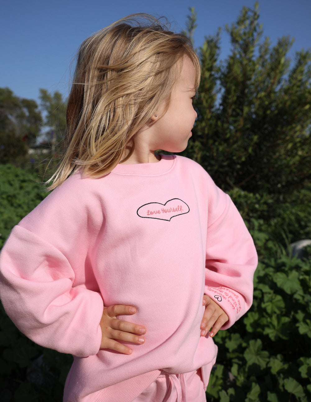 Elevated Faith Love Yourself Kids Crewneck - AVBL MRKT (8)