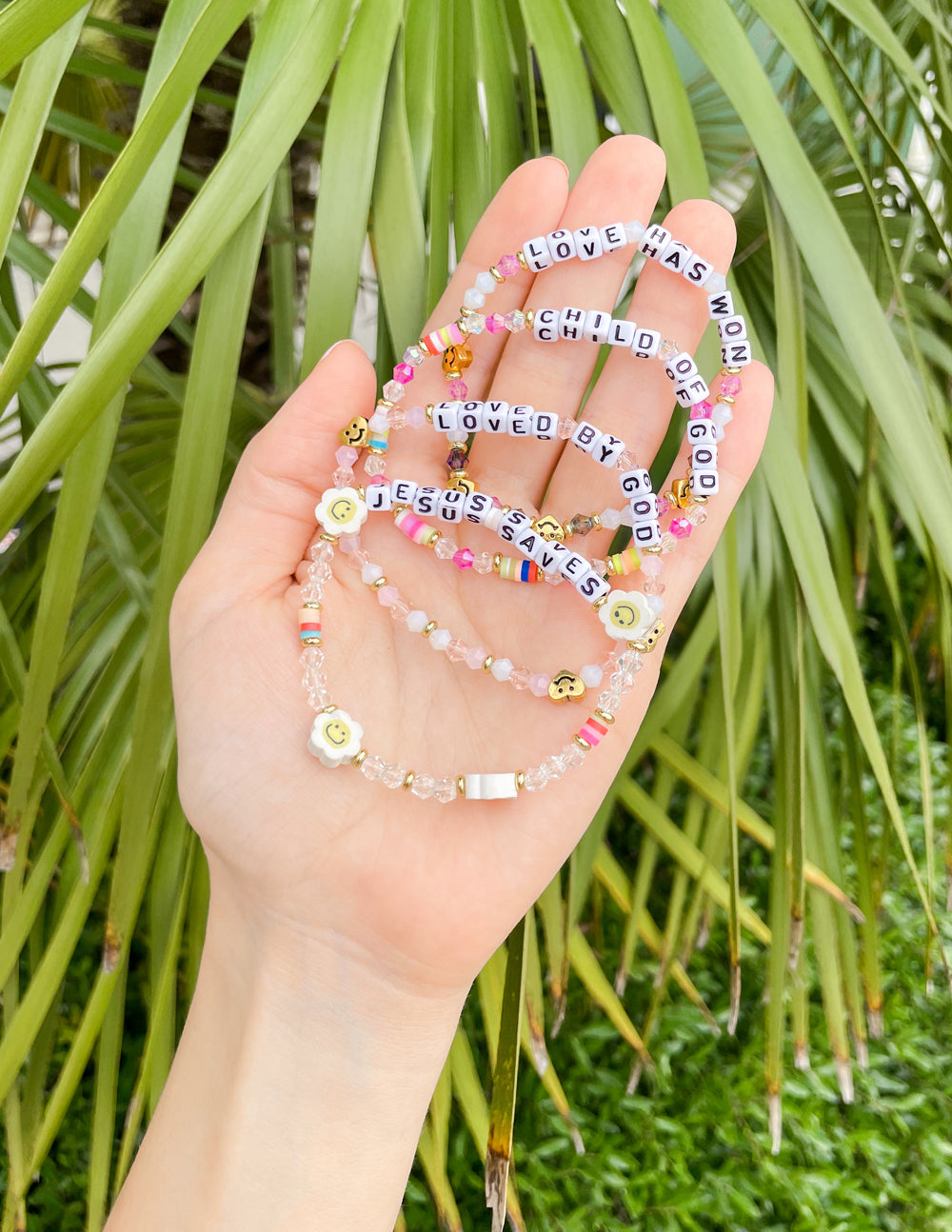 Elevated Faith Loved By God Letter Bracelet - AVBL MRKT (3)