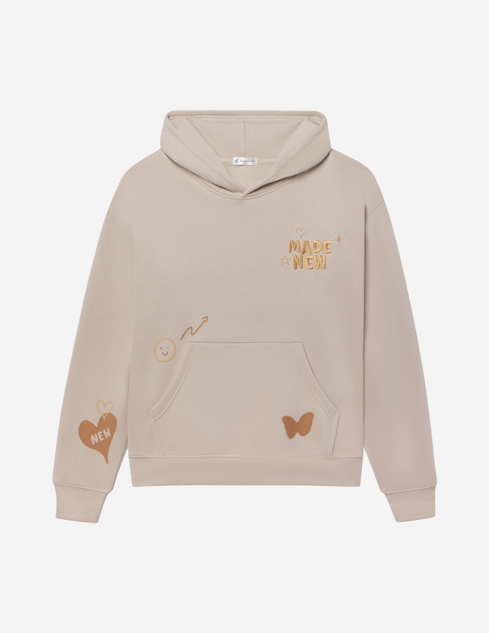 Elevated Faith Made New Cream Unisex Hoodie - AVBL MRKT (1)