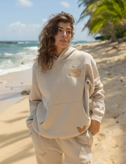 Elevated Faith Made New Cream Unisex Hoodie - AVBL MRKT (3)